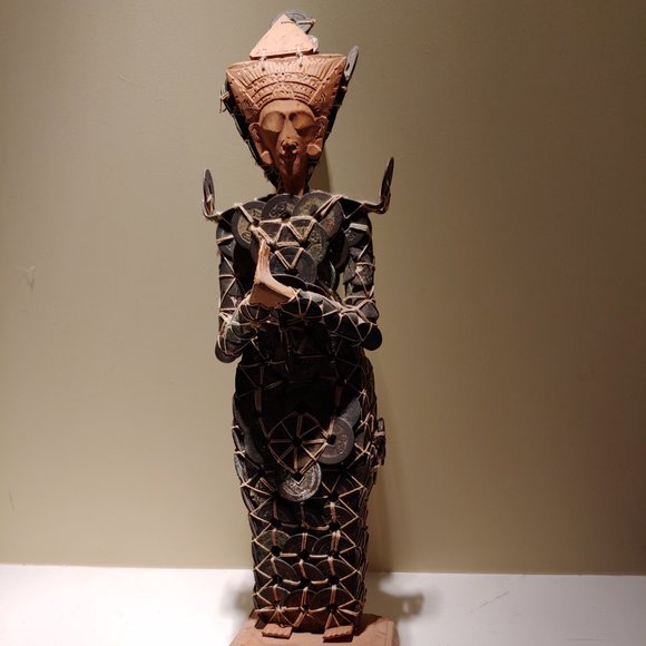 Indonesian Balinese Kepeng Dewi Sri Goddess Other - Vintage Indonesian Coin Sculpture